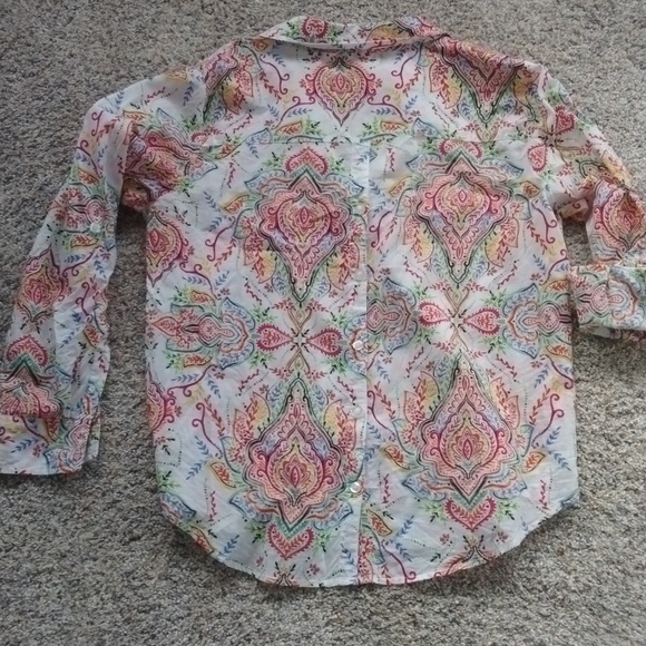 Woman's Paisley Button, M - Picture 6 of 6